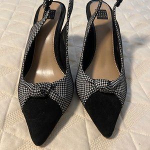 White House Black Market Sling Back Heels